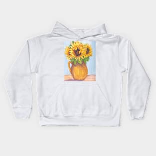 Vase of Sunflowers Kids Hoodie